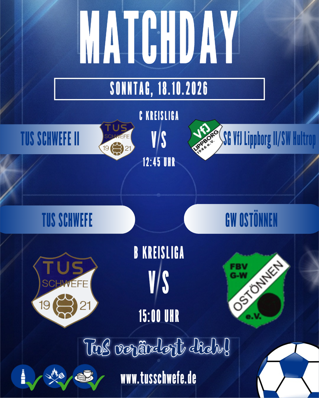 Doppelspieltag: Erste empfängt GW Ostönnen
