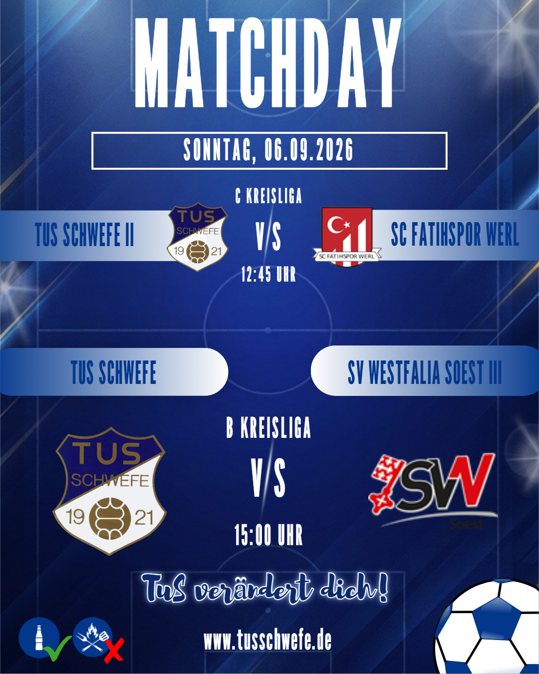 Doppelspieltag am Sonntag: Beide Teams zu Hause