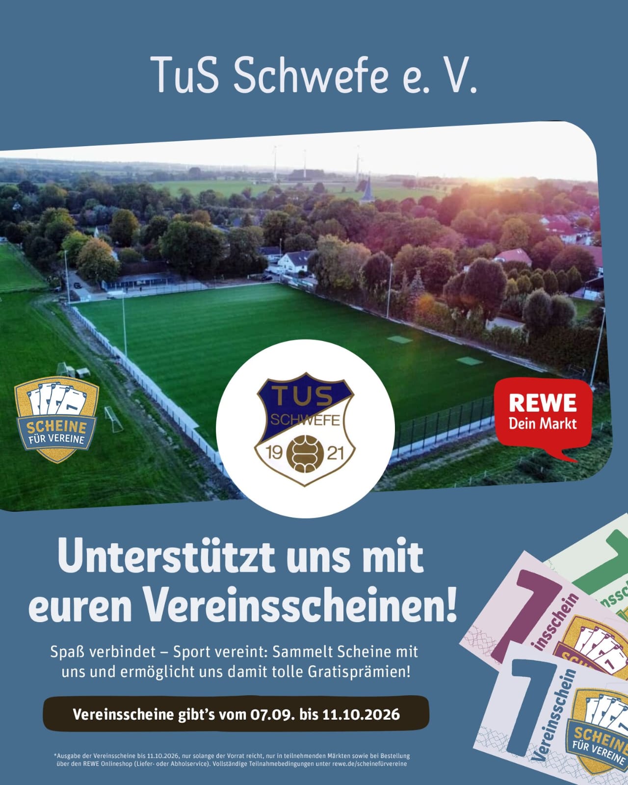 Scheine für Vereine: Jetzt für den TuS sammeln